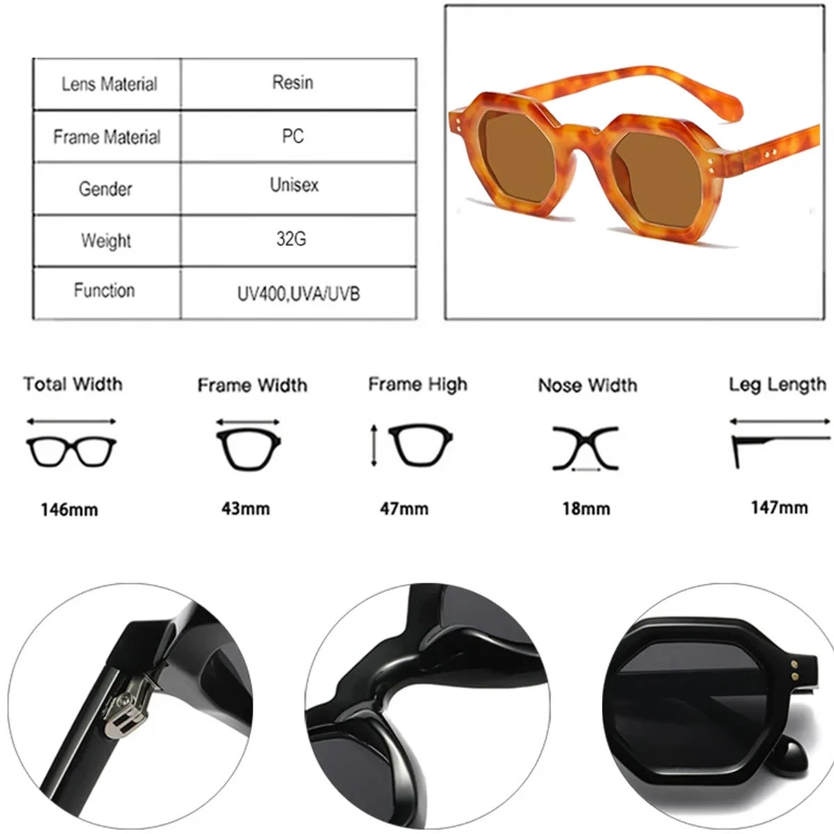 Retro Women Sunglasses Men Shades Outdoor Sports