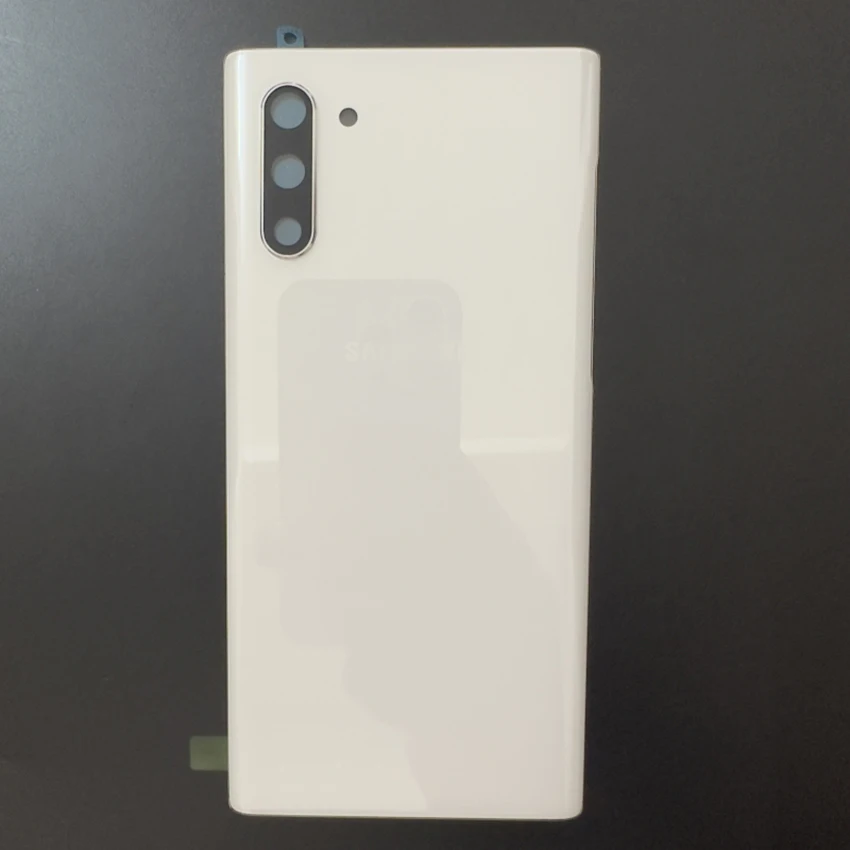 Фото Высококачественное заднее стекло для Samsung Galaxy Note 10 N970F / Note 10 Plus N975F, крышка аккумулятора, задняя крышка корпуса, запасная часть с логотипом №3