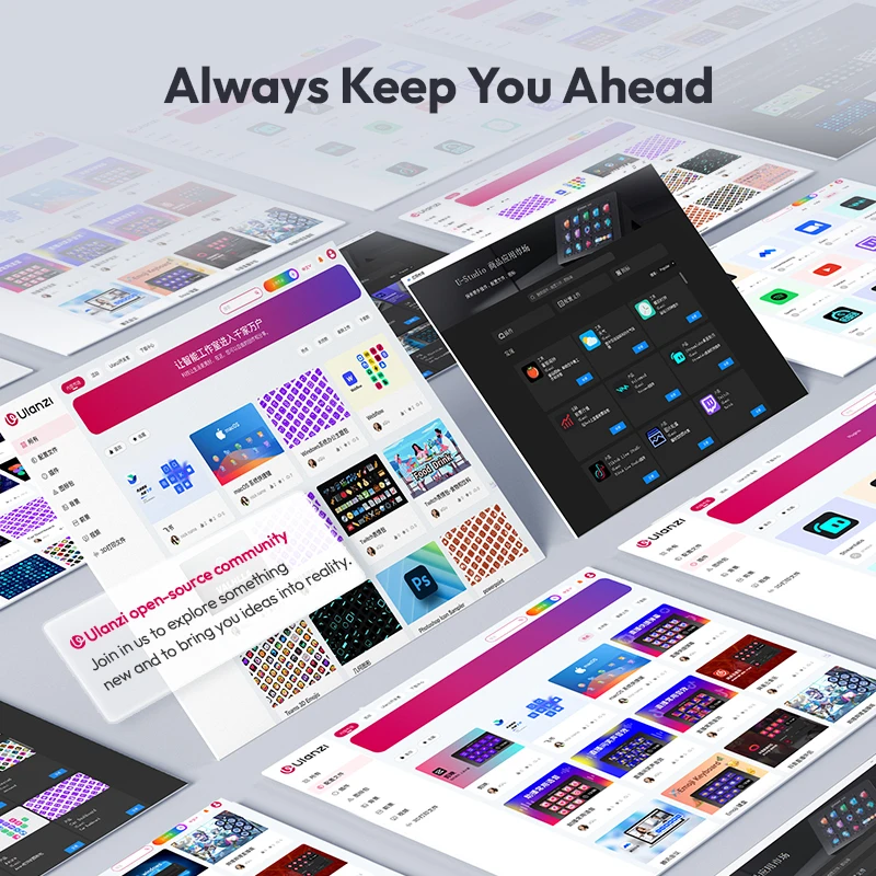 Ulanzi D200 Live Streaming Controller 13 LCD Keys for Gaming Office Work Vlog Content Creation Photo Video Editing