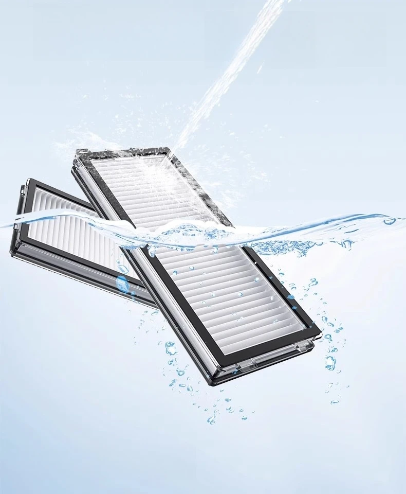 Qrevo Master Lot De 4 Filtres HEPA De Rechange Compatibles Avec Aspirateur Robot Roborock Qrevo Master/Qrevo Slim, Kit De Filtres, Kit D'accessoires De Filtres, Filtres à Cartouche, Filtres Verticaux