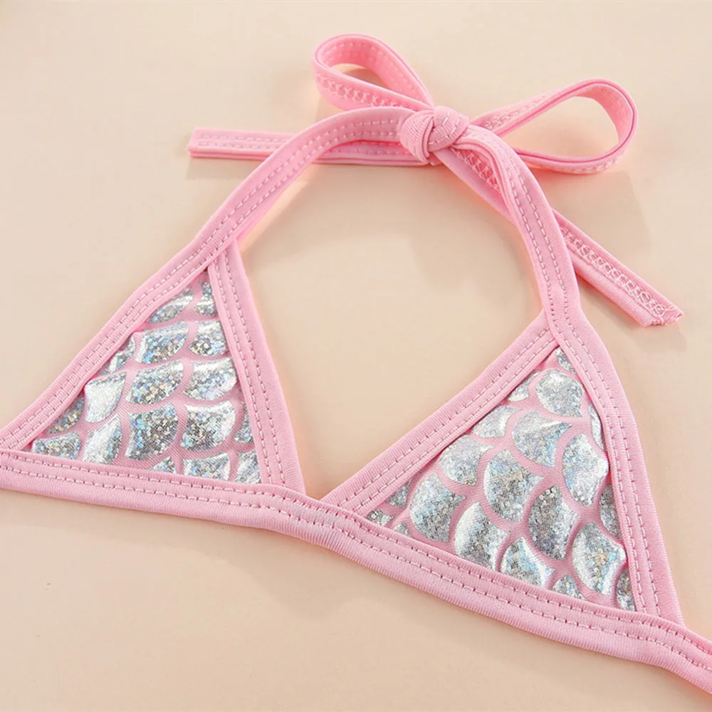 Pet Summer Clothes Puppy Dog Sexy Bikini Set Outdoor Beach Dog Cat Mermaid Swimsuit Adjustable Strap Bra and Skirt for Small