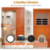 Far Infrared Sauna Home Saunas Spa Room, Wooden Indoor Dry Sauna,Ideal for 1 Person Home Sauna with Bluetooth Speaker 6