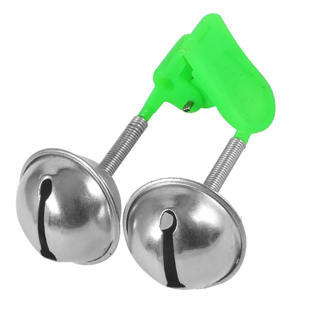 Fishing Alarm S For Rods SUPVOX 20pcs Clips: Stainless Steel Alert Bells For Bells For Fishing Poles Fishing Bell