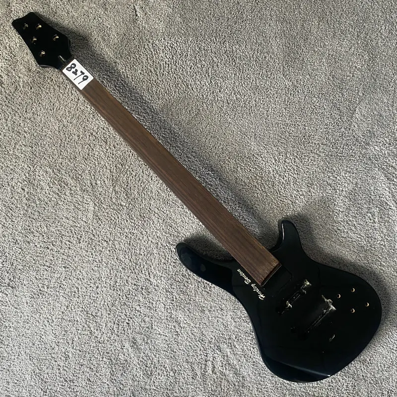 

Fretless Bass Unfinished 5 String Electric Bass Active Pickups in Black Color Genuine HB Authorised with Damages Cracks SALES