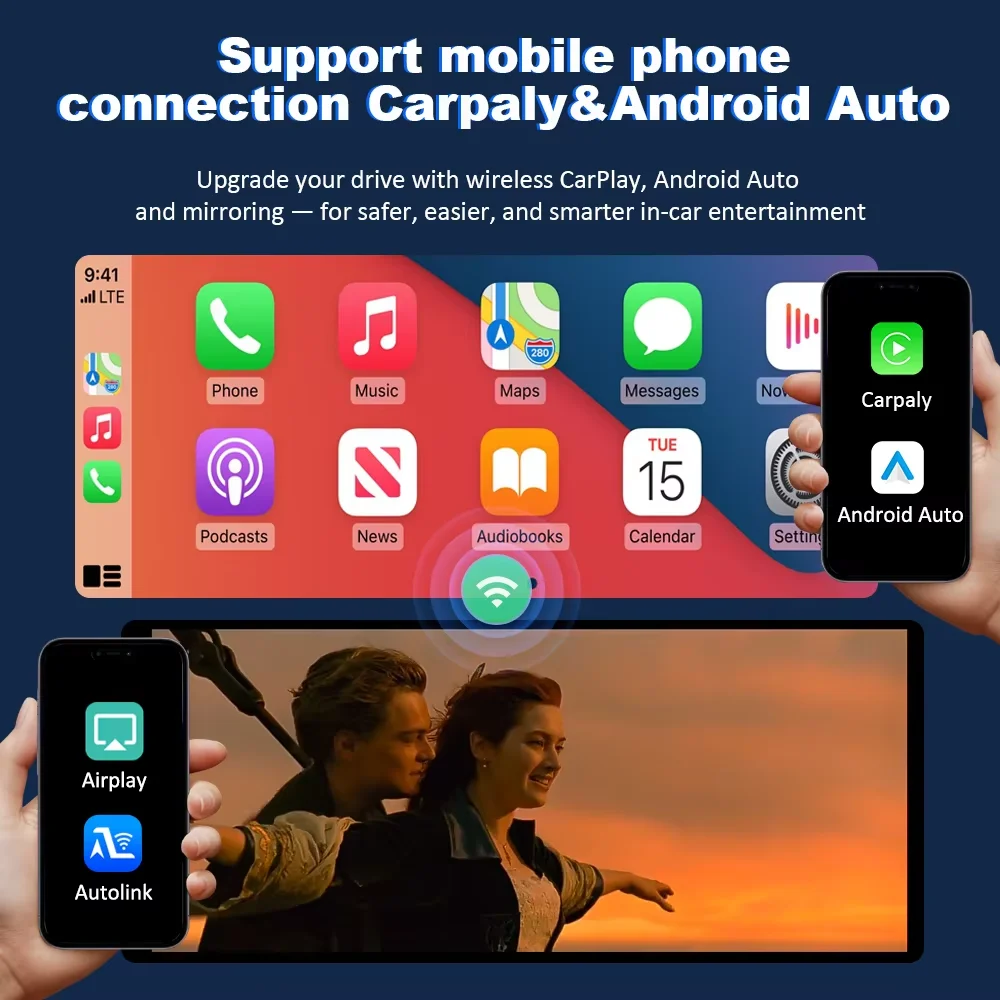 Pantalla multimedia Linux de 7 pulgadas con CarPlay inalámbrico y Android Auto para BMW E46 M3 Rover 75 MG ZT 1998-2006 GPS Navi Bluetooth cámara trasera radio para coche 3