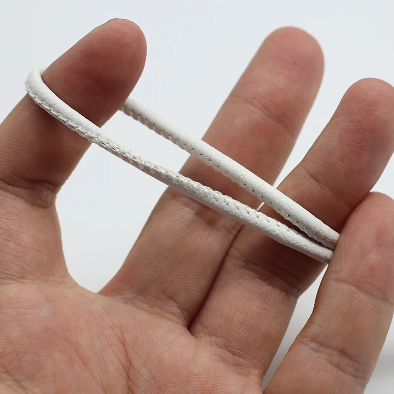 2M colored high quality round leather rope 3mm round/flat strand PU rope suitable for necklace bracelet DIY jewelry