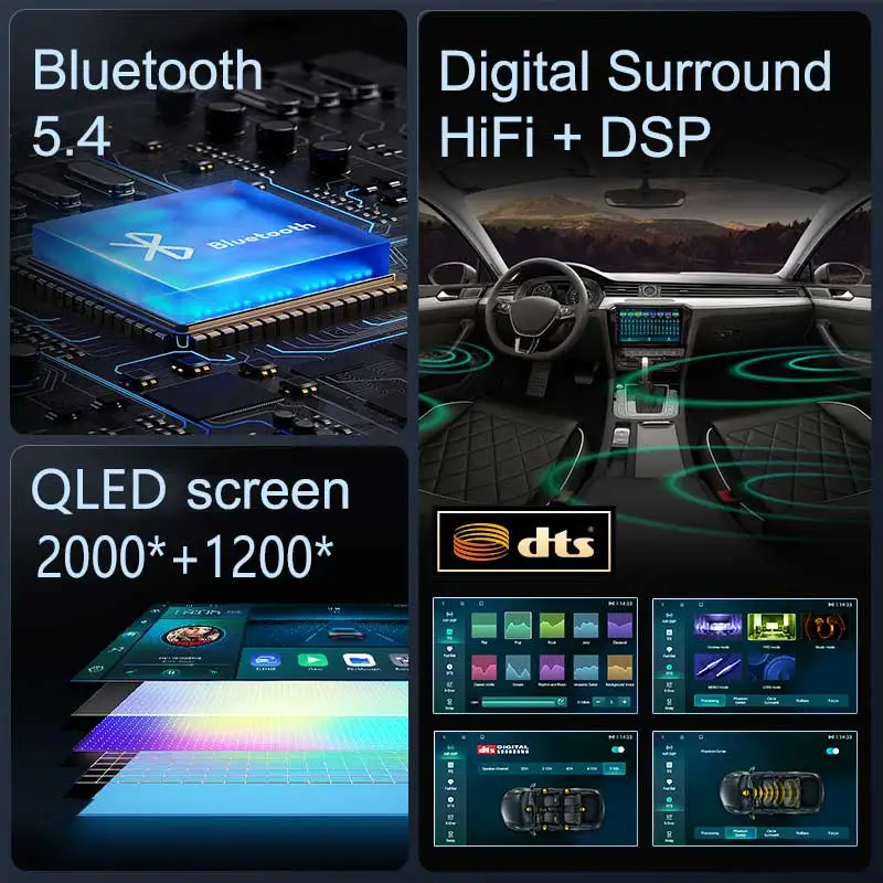 Radio para Auto con Android 16, Carplay, Pantalla 2K, Reproductor Multimedia BT para Kia Cerato 4 IV 2018-2021, Autoradio Estéreo 2DIN 4