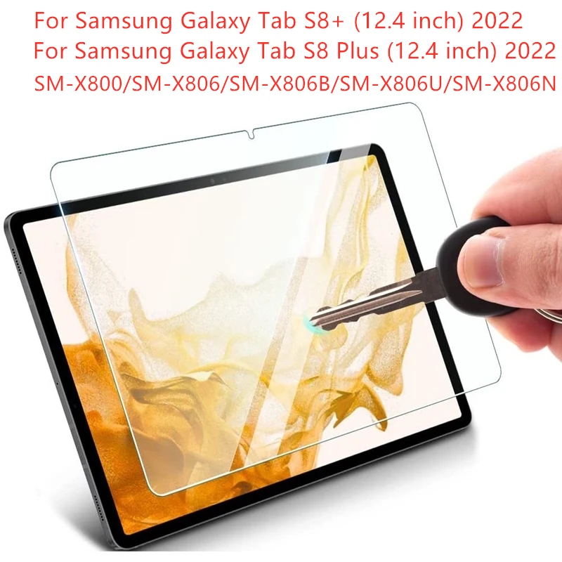 

9H закаленное стекло для защиты экрана для Samsung Galaxy Tab S8 Plus S8 + 12,4 дюймов, SM-X800 X806 X806B X806U X806N 2022, стекло для планшета