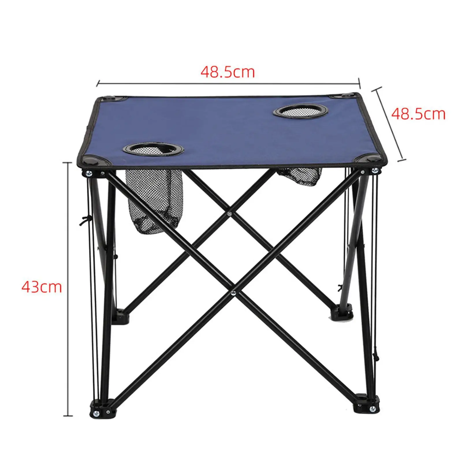 Folding Table Lightweight Iron Outdoor Table for Outdoor Camping BBQ Dining