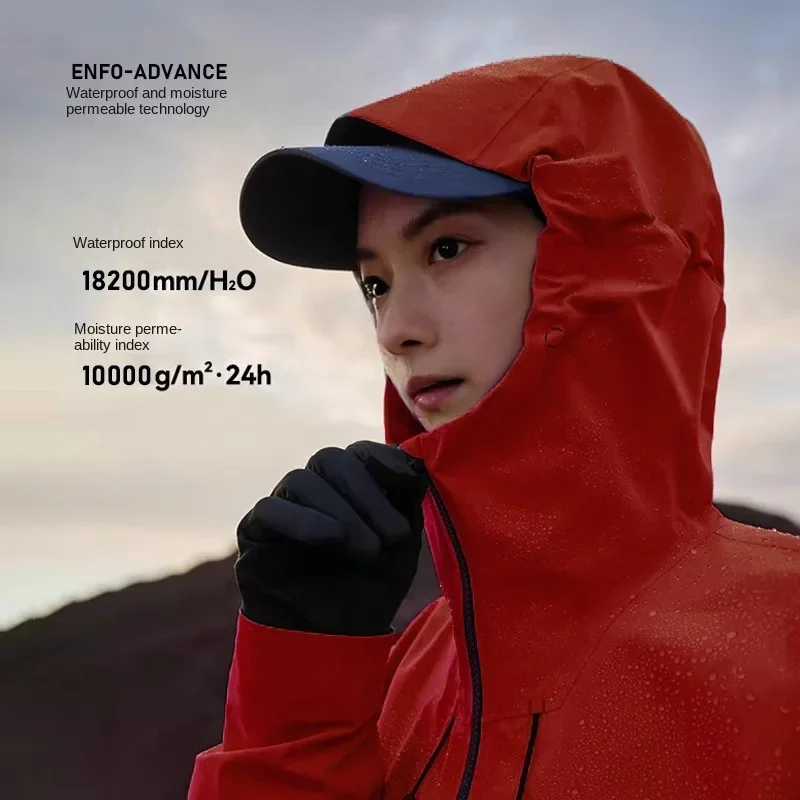 Men's and Women's All-weather Mountaineering Jackets Waterproof High-transparency Soaking Steam Customized