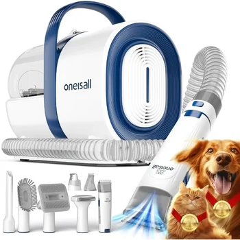 Efficient Dog Grooming Vacuum with Clipper Nail Grinder for Shedding Pet Hair Removal 1.5L Dust Cup Pet Grooming Tool Set Inclu 1