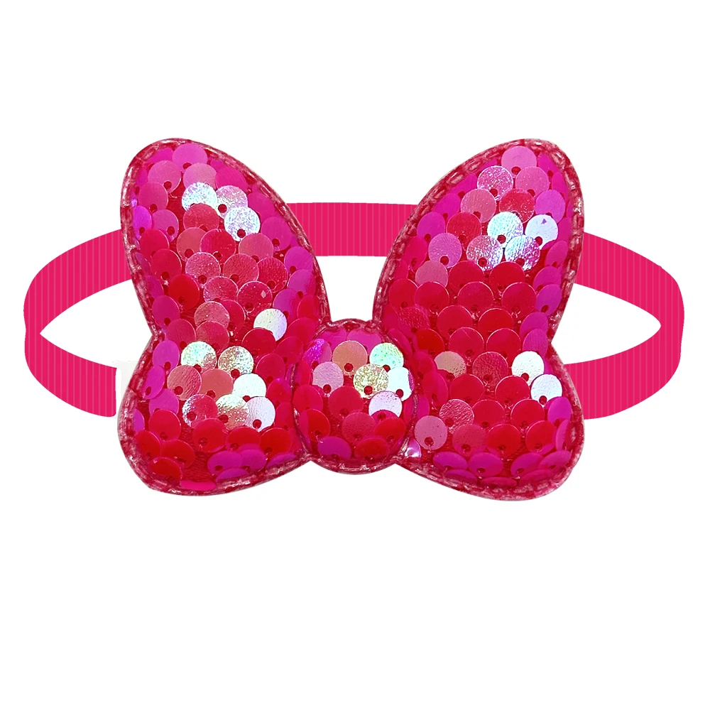 50/100PCS Sequin Style Dog Bow Ties Bowknot for Dogs Cat Grooming Accessories Pet Dog Adjustable Bowtie Pet Product Wholesale 2