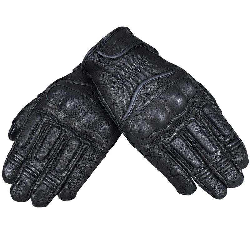 

Can Touch Breathable Leather Universal Motorcycle Gloves Waterproof Windproof Winter Warm Knuckles Protection