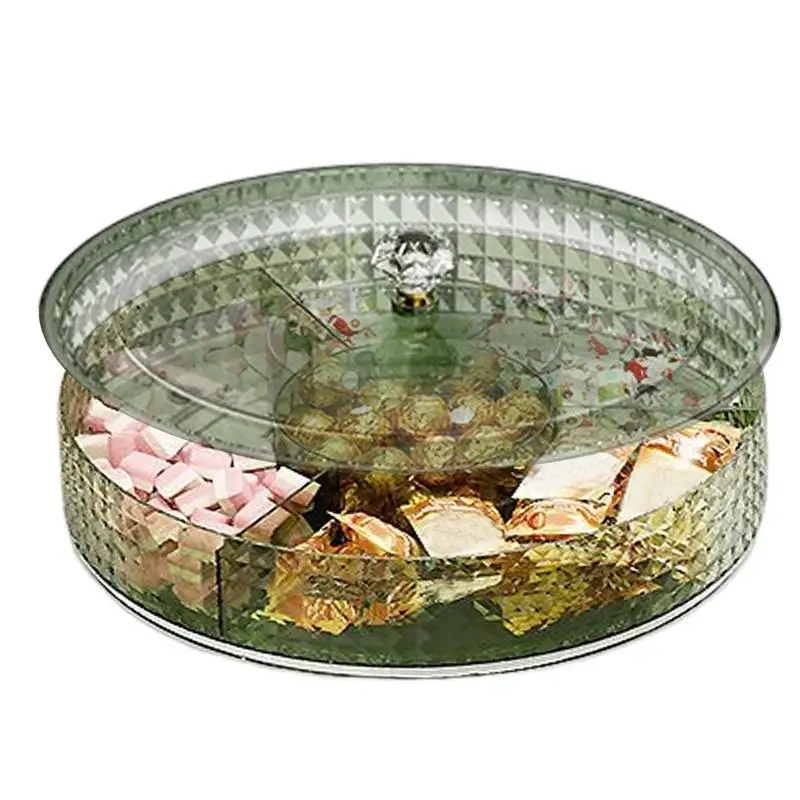 

Food Storage Tray Nut Platter Candy Snacks Server Dish Divided Dried Fruit Snack Plate Appetizer Serving Platter For Party