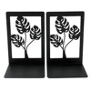 Botanical Pattern Book Ends for Book Lovers Heavy Duty L-Shaped Metal Bookends Organise Books Book Stands for Men Women 1