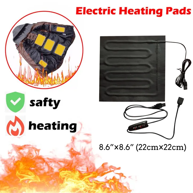 Karosszéria Kézmelegítő Usb Töltés Elektromos Fűtőpadfűtés Hőfűtés Fűtött Iroda Otthoni Kültéri Pad Szőnyeg Kiegészítők - Image 2