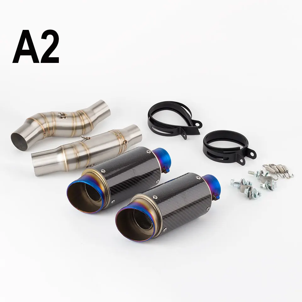 Motorcycle AR exhaust For Kawasaki Z1000 Z1000SX Ninja 1000 2010-2020 Motorcycle Exhaust Pipe Mid Pipe Slip On 51mm Muffler - Image 6