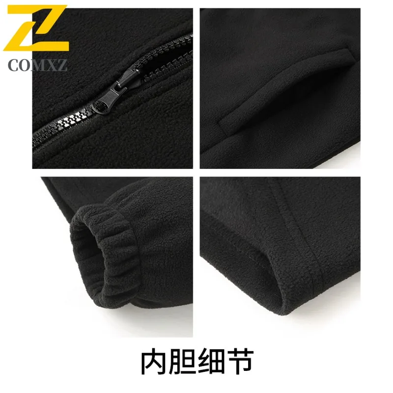 COMXZ Scratch Resistant Coat Lightweight Warm Hooded Outdoor Camping Work Chaqueta Hiking Windproof  Men's Windbreaker Jackets