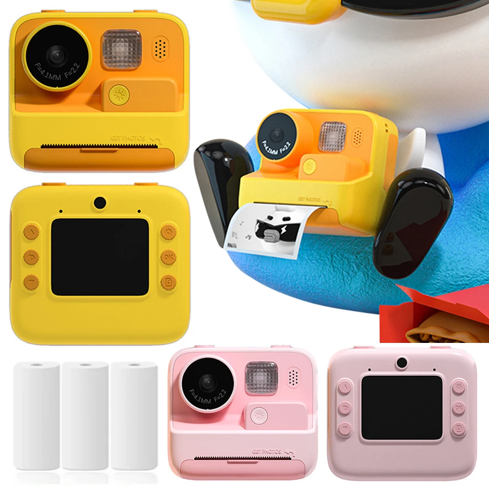Toddler Digital Camera Instant Print with Thermal Print Paper for Girls Boys Aged 3-12 Toys Gifts for Christmas/Birthday/Holiday