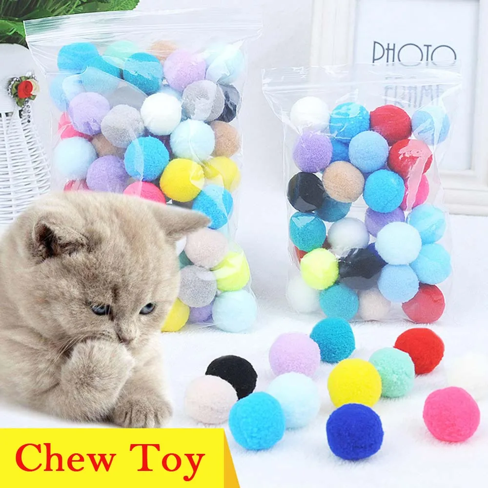 

Multicolor Funny Training Pet Creative kitty Plush Cat Supplies Stretch Plush Ball Chew Toy Cat Toys