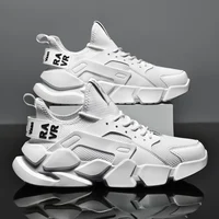 2024 New Men's White Sneakers Summer Fashion Breathable Mesh Tennis Sports Running Shoes Man Non Leather Casual Shoes Fashion 2
