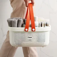 Plastic Storage Baskets with Handles, Shower Caddy Shelf Organizers Basket for Bathroom, Kitchen, Dorm Room basket Bathroom 3