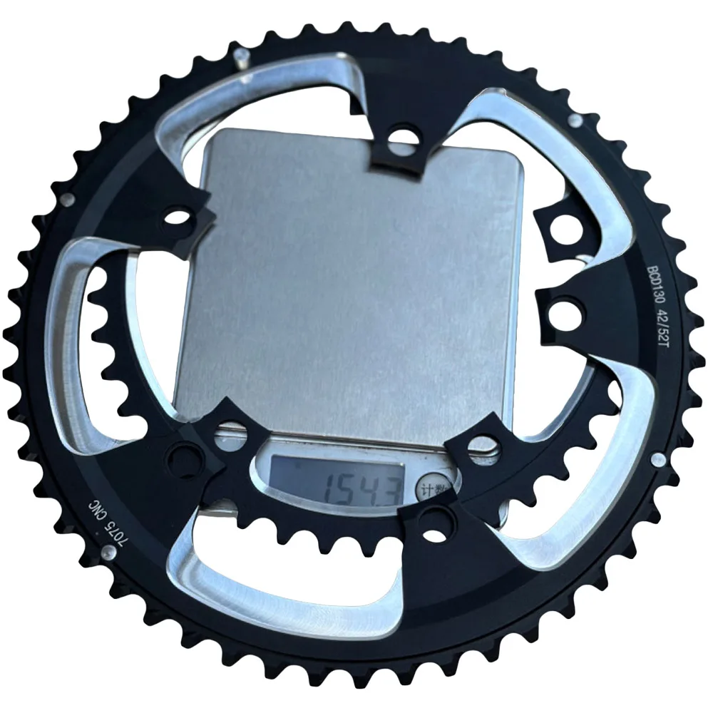 130 bcd Kettenrad 42t 52t Rennrad Kurbel garnitur Kettenrad 52 Gang 130mm Spur Fahrrad Kettenblatt 10 11-Gang Faltrad Kurbel satz – Detail 11