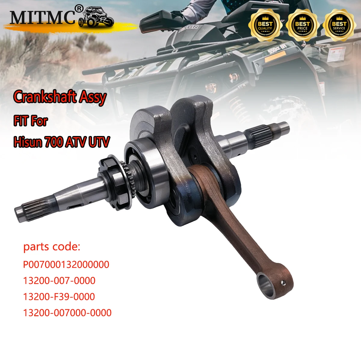 

Crankshaft Assy for Hisun 700 ATV UTV HS CODE 13200-007000-0000 ERP CODE P007000132000000