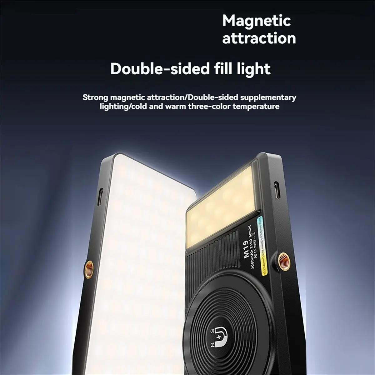 A10R 마그네틱 필 라이트 클립 포켓 라이트 비디오 카메라 라이트 폰 셀카 라이트 휴대용 비디오 필 라이트