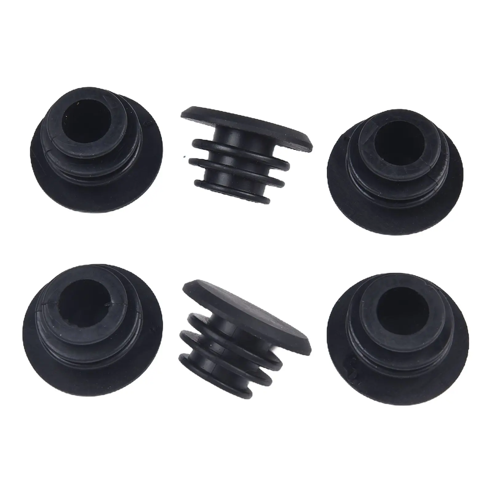 MTB Rubber Bike Handlebar Plugs Ends Bicycle Grip Bar Ends Accessories For Standard Bicycle Scooter Handlebars 6pcs