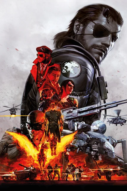 Metal Gear Solid MGS Video Game Posters e Impressões Canvas Art