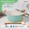 12-Piece Kitchenware Pots and Pans Set Granite Coating,Includes Frying Pans,Deep Frying pans 5