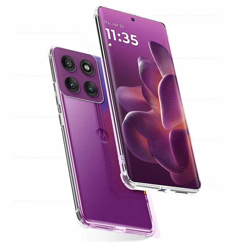 Transparent Crystal TPU Soft Shockproof Back Cover - Clear Protective Shell Case