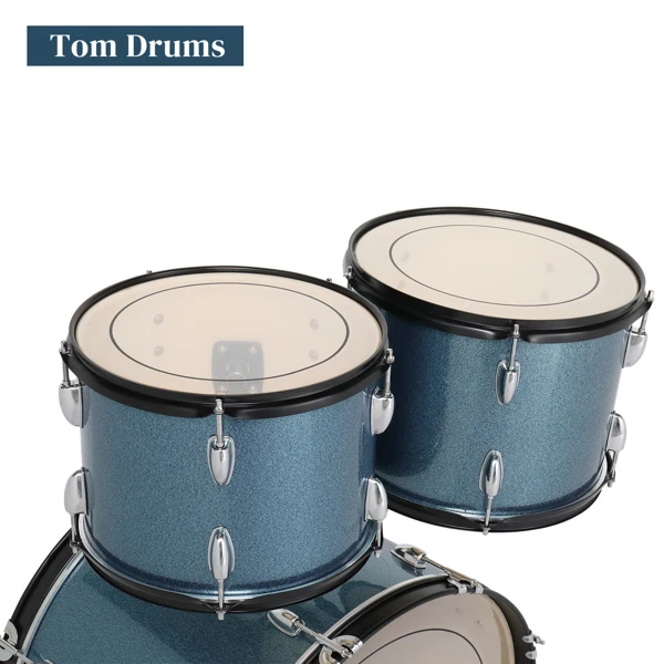  22in 杨木双层油皮 星点蓝 架子鼓 成人架子鼓-41