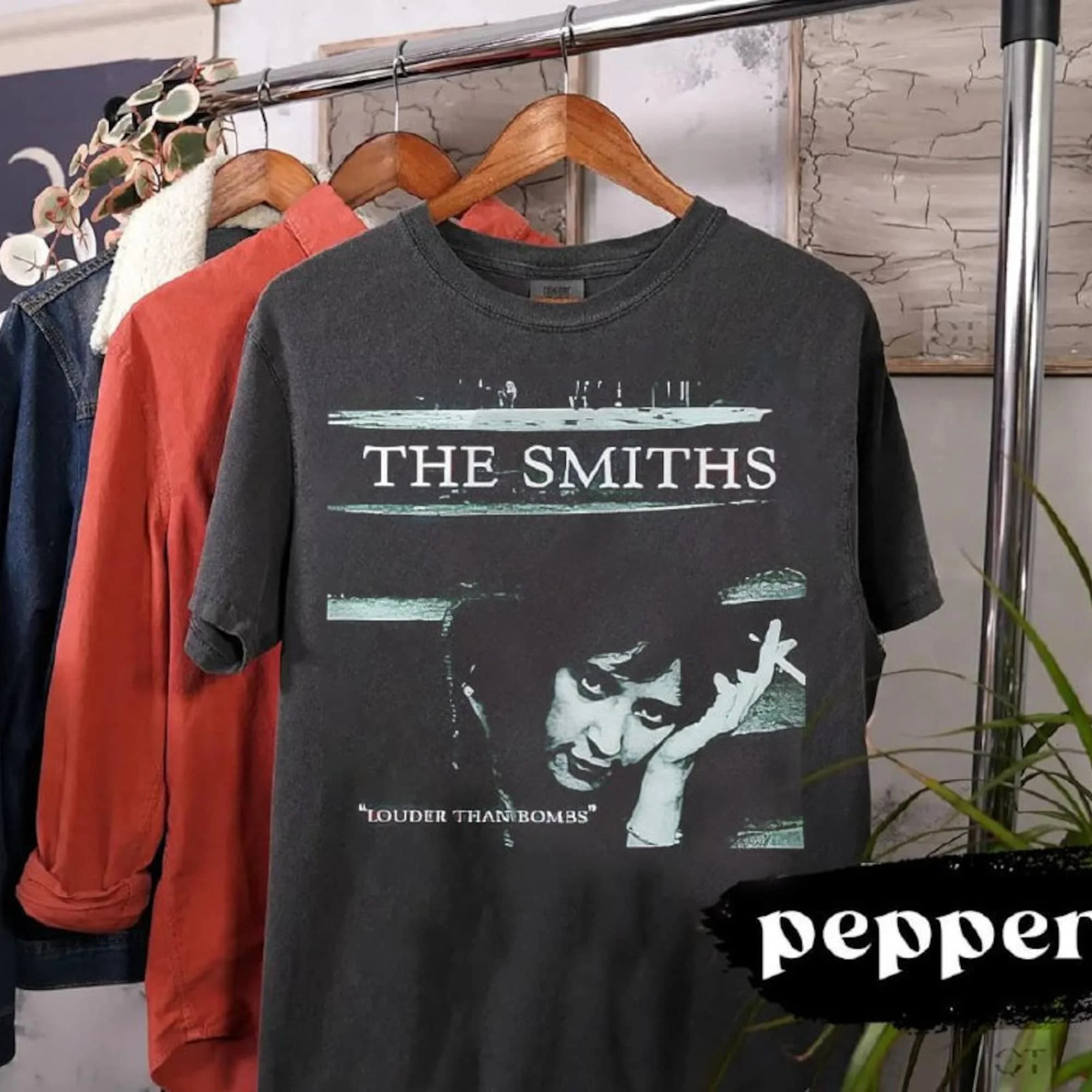 Gli Smiths Più Forti Delle Bombe T Shirt Vintage Music Rock Trendy Per