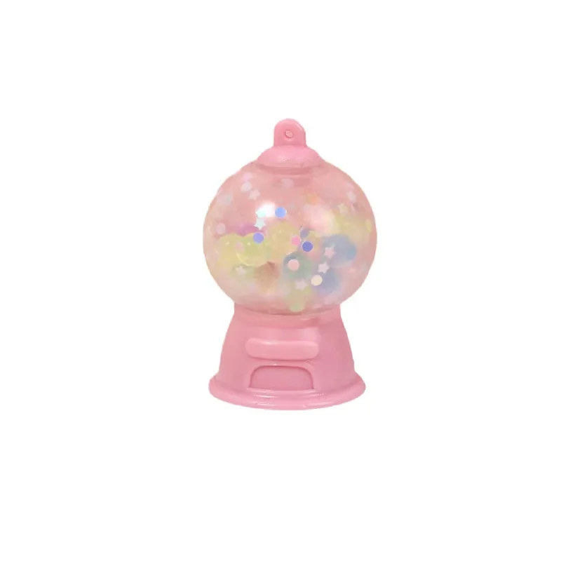 

2024 Kawaii Decoration Gacha Machine Colored Beads Pinch Wet Squish Toy Gift Vent for Kids Pull Up TPR Soft Rubber Gacha Machine