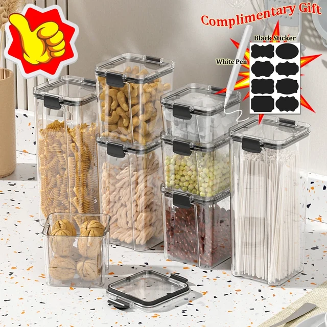 Airtight Food Storage Containers Cereal  Airtight Storage Containers Flour  - Bottles,jars & Boxes - Aliexpress