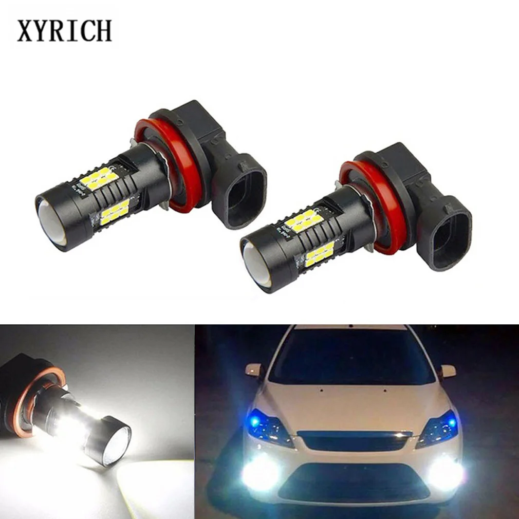 

2Pcs H8 H11 Led Bulb HB4 9006 HB3 9005 Fog Lights 3030SMD 1200LM Car Driving Running Lamp Auto Leds Light 12V 24V 6000K 3000K