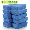 2/10Pcs Car Wax Applicator Pads Microfibre Polishing Sponges Soft Auto Detailing Waxing Sponge Cleaning Foam Car Paint Care Pad 2