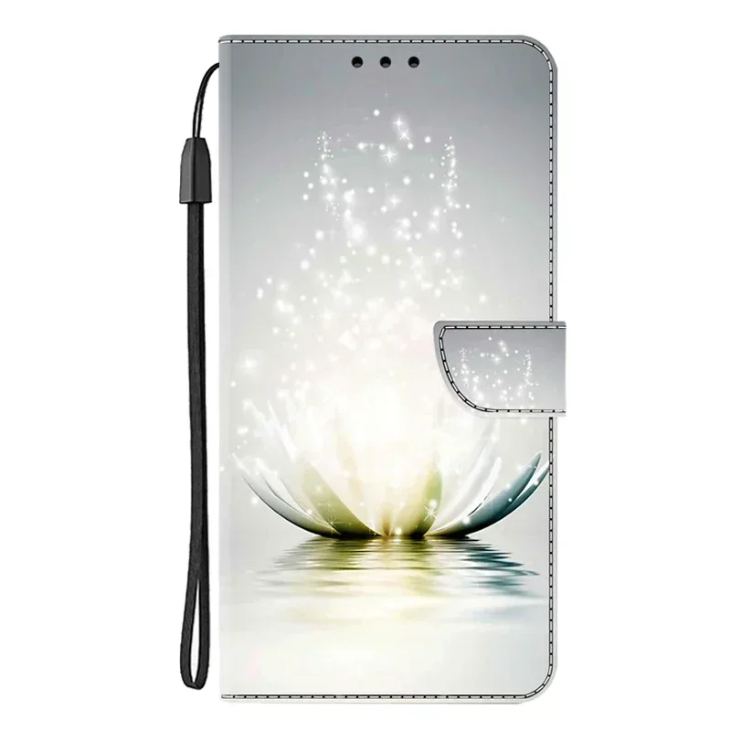 Elegant Leather Flip Wallet Phone Case with Magnetic Stand - Cute Design