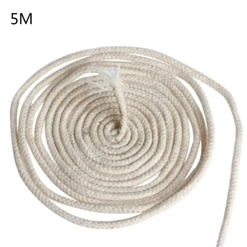 Oil Lamp Wicks 2/3/4/5/6/8mm round cotton wick burner for Alcohol lamp torch oil wine bottle 5m