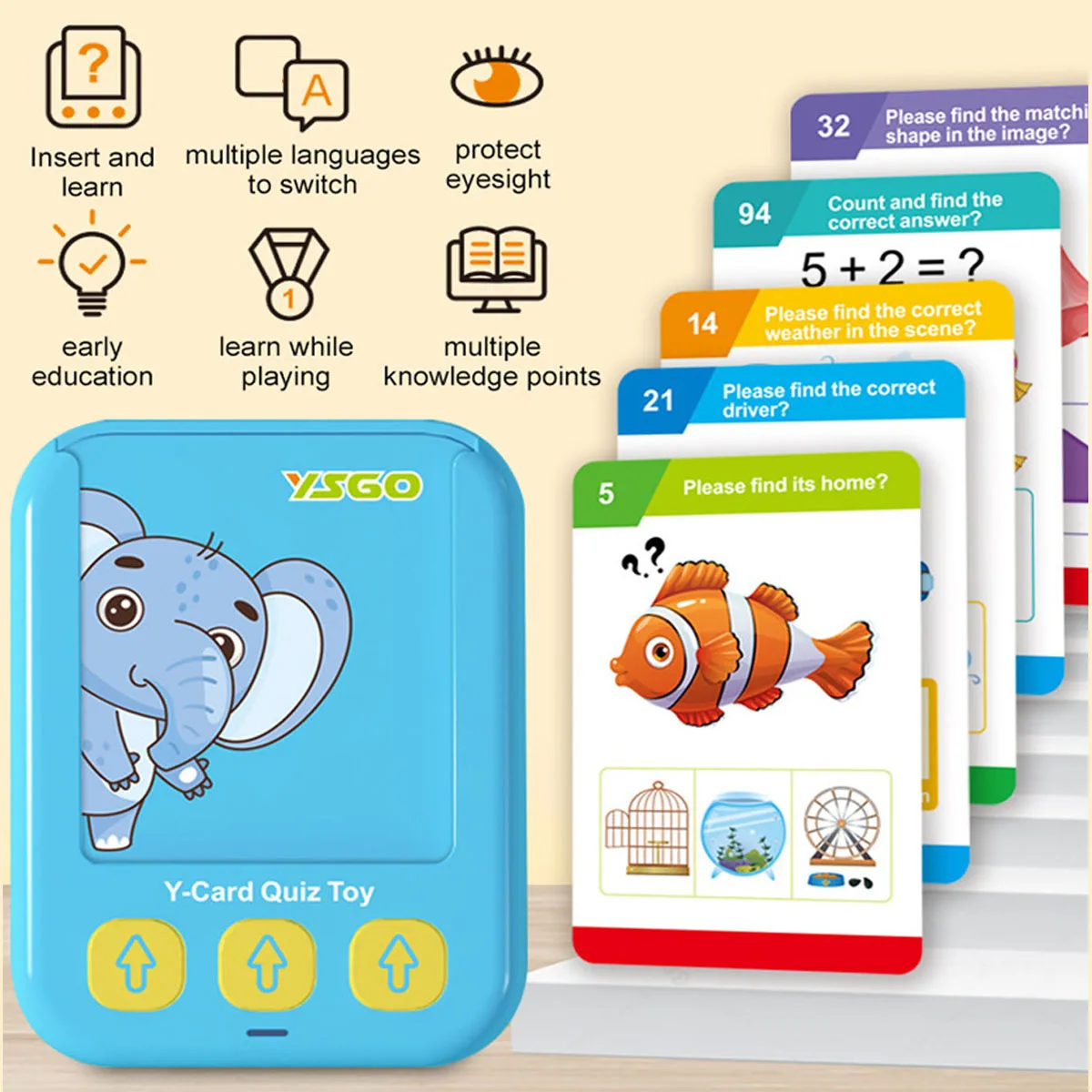 55 pcs English Learning Cards, Children's Early Learning English Plug-in, Boys and Girls Cognitive Voice Interactive Toys