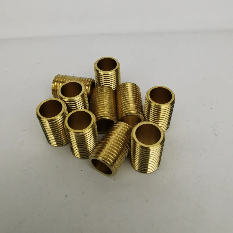 10 pieces Pure Brass nut open hole accessories Screw nut Copper M10 round screw ring fastener decorative Lighting part decorative lights diy lighting accessories
