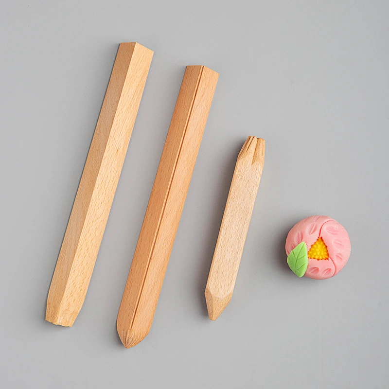 

Japanese wagashi tool plum peony core triangle stick cherry blossom double-headed pressure stick