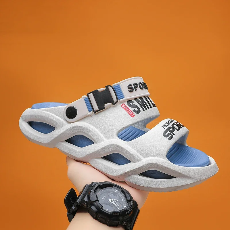 Soft Slippers Summer Slippers Anti Slip Sandals Men Shoes Summer Men Slippers Non-Slip Mens Sandals Outdoor Beach Shoes Soft Casual Shoes Platform House Indoor Shower Bathroom Slippers