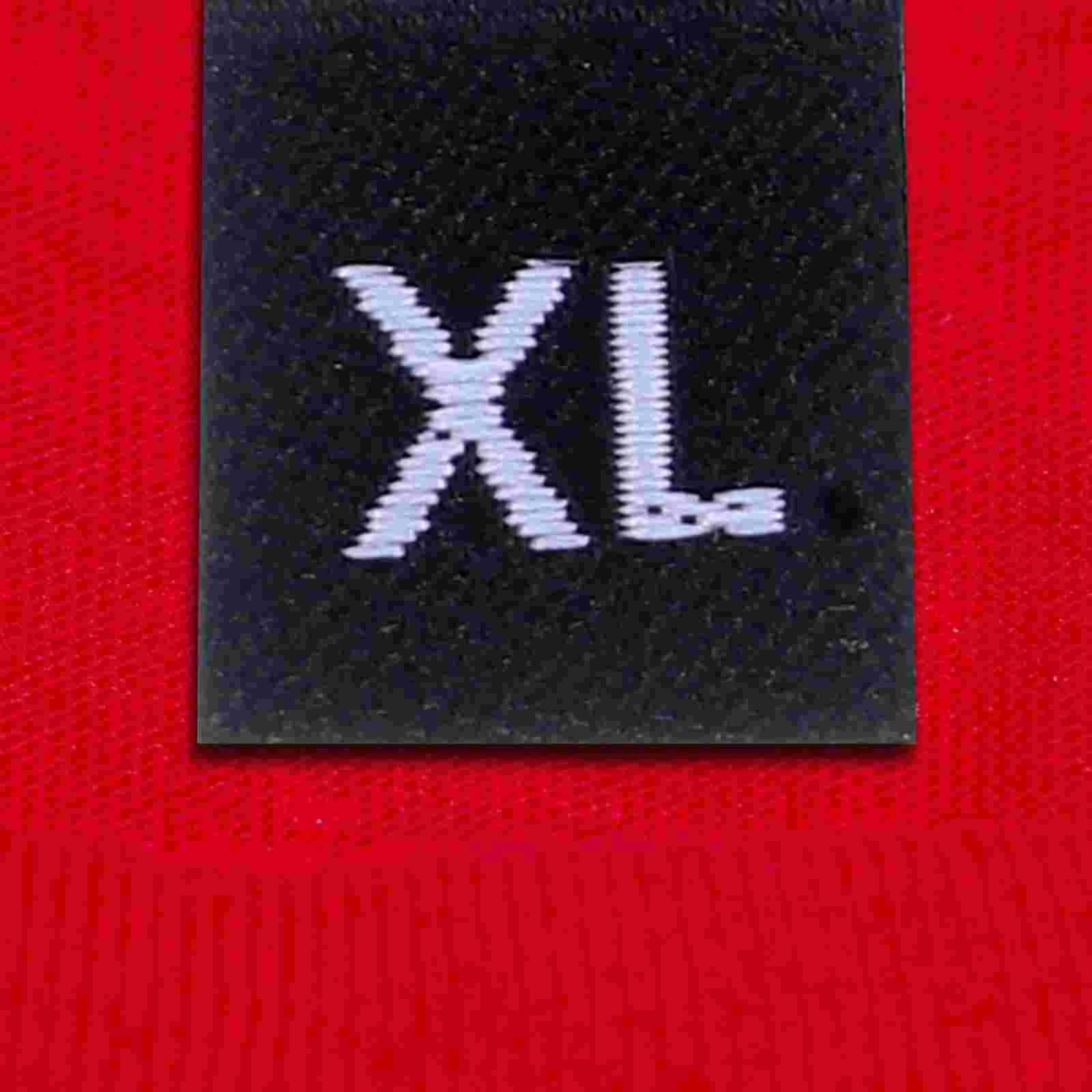 

"Милые ярлыки на заказ для шитья одежды-500 шт., черные размеры рубашек, XS-XL"