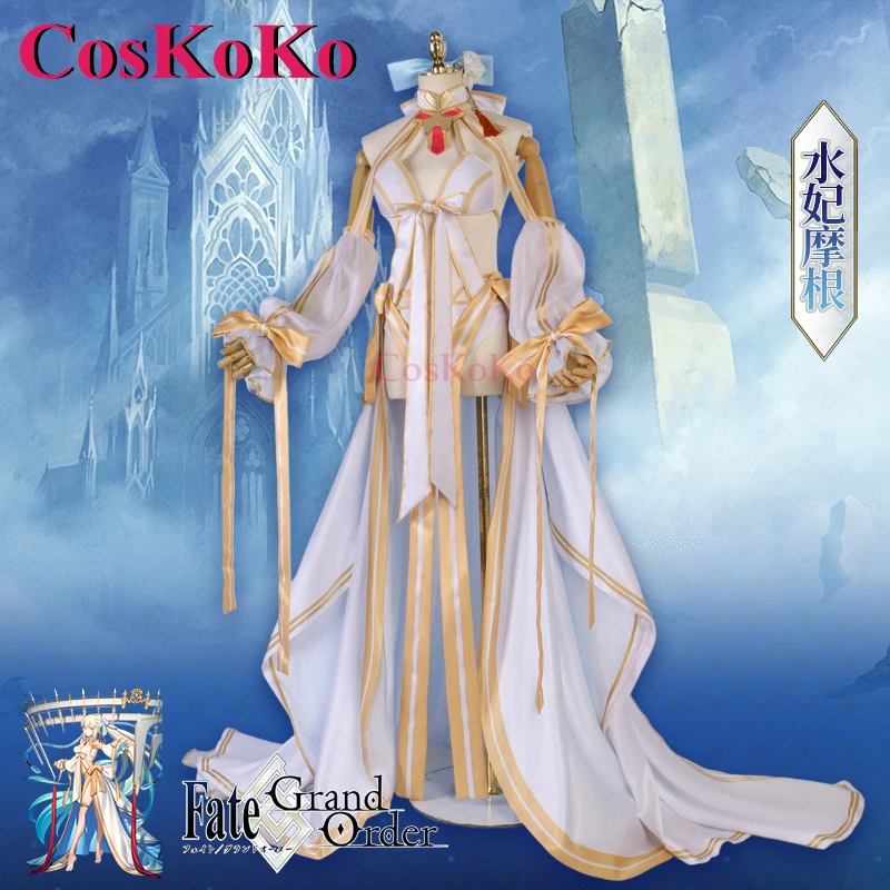 

CosKoKo Morgan Cosplay Anime Game Fate/Grand Order FGO Costume Elegant Sweet Uniform Dress Halloween Party Role Play Clothing