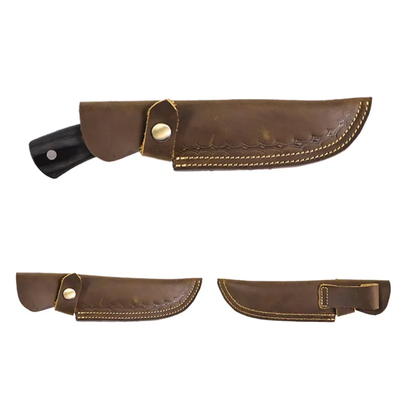 Club Leather Knife Sheath for 9 to 12 cm Pocket Knives