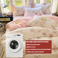 Parure de lit de luxe 100% coton haute densité, ensemble de 3 pièces, housse de couette, 1 housse de couette, 2 taies d'oreiller, simple/Double/200x200/220x240 6