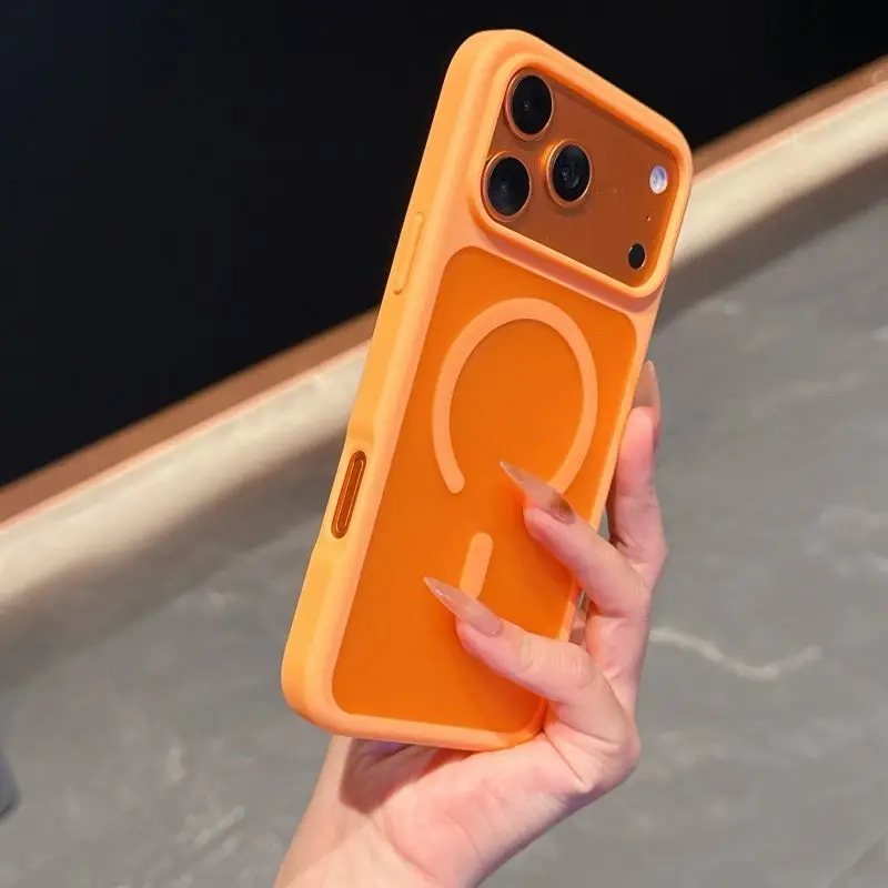 Luxury Magnetic Shockproof Armor Case with Magsafe Compatibility